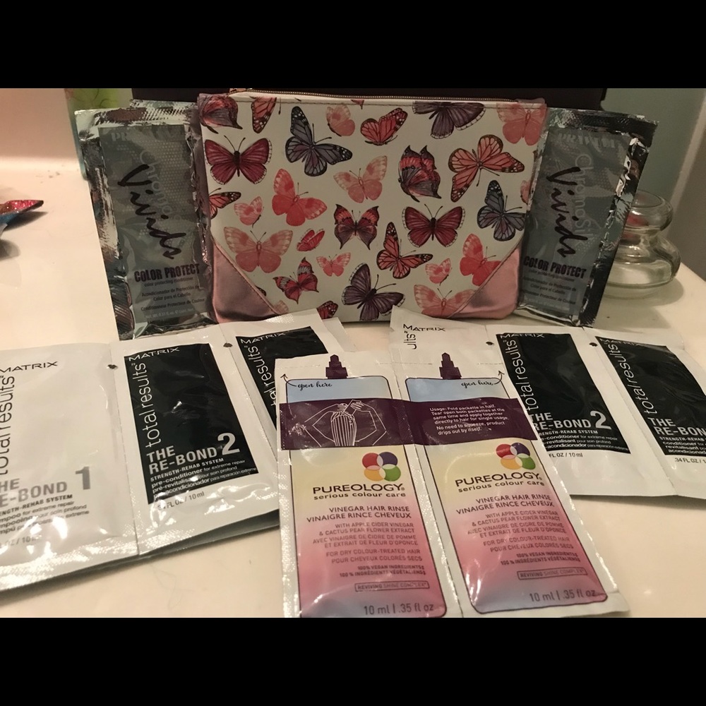 Ipsy bag with professional samples